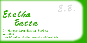 etelka batta business card